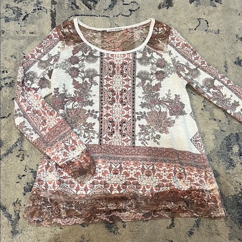 Floral Lace Women's Blouse